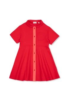 Burberry | Burberry Kids EKD Embroidered Short-Sleeved Dress 7.6折
