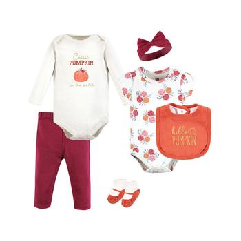 Hudson | Baby Girls Thanksgiving Cotton 6 Piece Layette Set商品图片,
