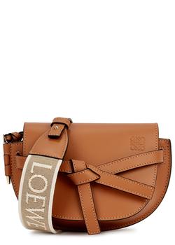 Loewe | Gate Dual mini brown leather cross-body bag商品图片,