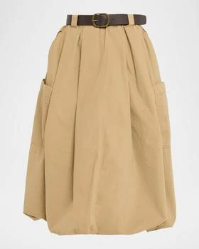 Sea | Sullivan Belted Bubble Midi Skirt,商家Neiman Marcus,价格¥2678