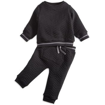 First Impressions | Baby Boys 2-Pc. Quilted Top & Pants, Created for Macy's商品图片,7折
