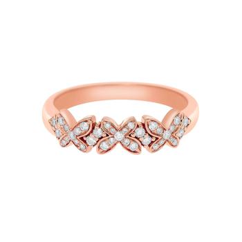 商品Mimi Milano | Mimi Milano Freevola 18K Rose Gold, Diamond Band Ring AXM370R8B,商家Shopworn,价格¥5810图片