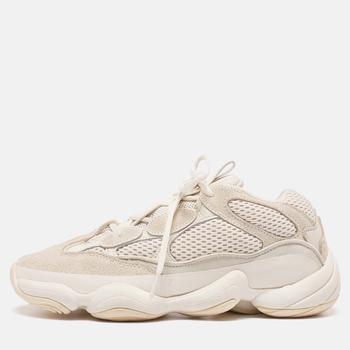 yeezy500, [二手商品] YEEZY | Yeezy x Adidas White Suede and Mesh Yeezy 500 Salt Lace Up Sneakers Size 41商品图片 9折, 满1件减$100, 满减