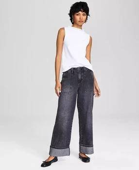 And Now This | Women's Wide-Leg Utility Cuffed Jeans, Created for Macy's,商家Macy's,价格¥185