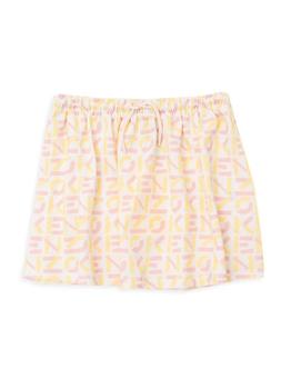 Kenzo | Little Girl's & Girl's Monogram Print Skirt商品图片,5折
