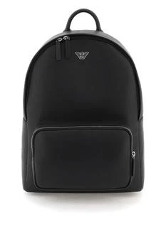 推荐Emporio Armani Logo Plaque Zipped Backpack商品