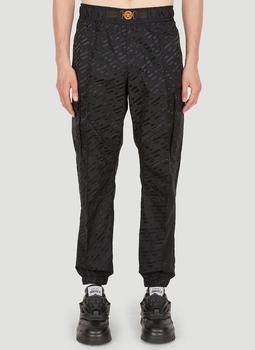 推荐Medusa Logo Jacquard Track Pants in Black商品