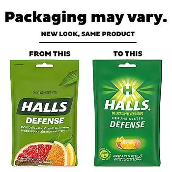 Halls | Halls Defense Assorted Citrus Vitamin C Drops Value Pack, 180 ct.,商家Sam's Club,价格¥72