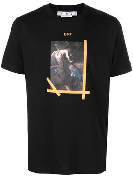 推荐OFF-WHITE - Arrow Caravaggio Cotton T-shirt商品