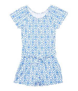 美国Vineyard Vines, Vineyard Vines | Day Lily Tie Front Romper (Toddler/Little Kids/Big Kids)商品图片 3.7折
