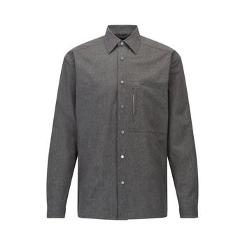 推荐HUGO BOSS - Relaxed Fit Shirt In Micro Patterned Stretch Fabric商品