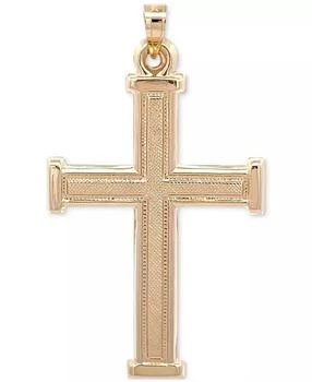 Macy's | Cross Pendant in 14k Yellow Gold,商家Macy's,价格¥1671