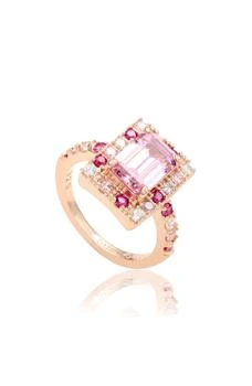 Suzy Levian | Mixed Pink Cubic Zirconia Ring 4折, 独家减免邮费