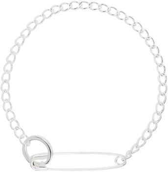商品SSENSE Exclusive Silver Pin Necklace图片