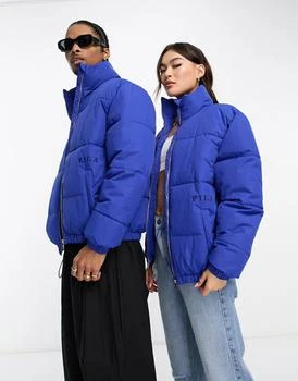 Fila | Fila Unisex colour blocked puffer with logo in blue 4.5折