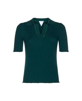 Bottega Veneta | Bottega Veneta V-neck Polo Shirt商品图片,7.1折