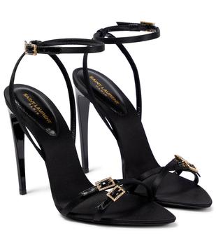 Yves Saint Laurent | Cassie crêpe satin high sandals商品图片,