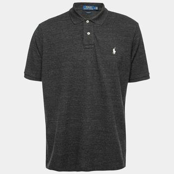 推荐Polo Ralph Lauren Charcoal Grey Cotton Polo T-Shirt L商品