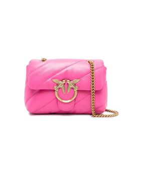 pinko bag链条包, PINKO | Shocking Pink Shoulder Bag In Sheep Nappa, Diagonal Quilted Processing, Gold Chain Shoulder Strap And Buckle With Logo, Dimensions: 21x15x9.5  ...商品图片 8.2折
