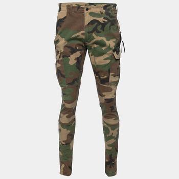 amiri牛仔裤, [二手商品] AMIRI | Amiri Brown & Green Camouflage Cotton Cargo Pants M商品图片 