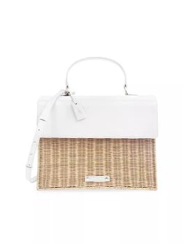 Modern Picnic | The Large Luncher Wicker Lunch Box,商家Saks Fifth Avenue,价格¥1493