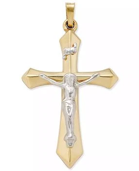 Macy's | Two-Tone Crucifix Pendant in 14k Gold and White Gold,商家Macy's,价格¥1840