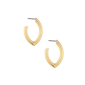 商品Ettika Jewelry | Mara Elongated 18K Gold Plated Hoop Earrings,商家Macy's,价格¥322图片