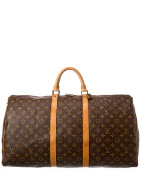路易威登女包真假, [二手商品] Louis Vuitton | Louis Vuitton Monogram Canvas Keepall 55 Bandouliere (Authentic Pre-Owned)商品图片 