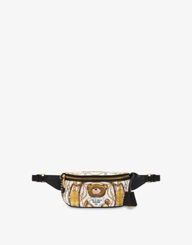 Moschino | Military Teddy Scarf Calfskin Belt Bag商品图片,