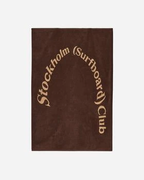 Stockholm (Surfboard) Club | Arch Logo Towel Brown,商家Slam Jam,价格¥781