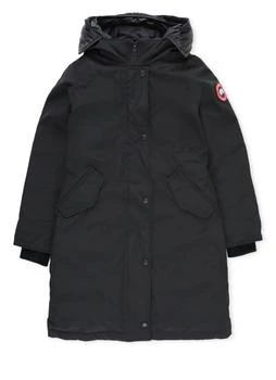 Canada Goose | Canada Goose Kids Logo Patch Hooded Parka,商家Cettire,价格¥4678