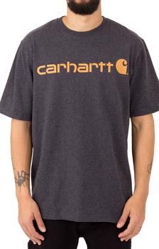 美国卡哈特, Carhartt | (K195) S/S Signature Logo T-Shirt - Carbon Heather商品图片 