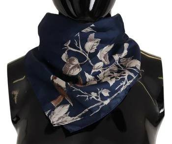 Dolce & Gabbana Floral Silk Square Handkerchief Men's Scarf