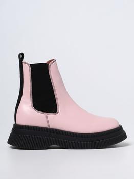 推荐Ganni rubber ankle boots with contrasting sole商品