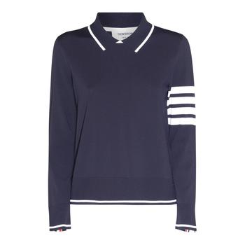 Thom Browne | Thom Browne 4-Bar Stripe Knitted Polo Jumper商品图片,3.8折起