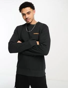 推荐Timberland small logo sweatshirt in black商品