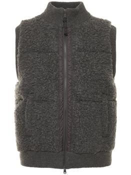 brunello cucinelli jacket, Brunello Cucinelli | Zipped Cashmere Blend Down Vest商品图片 额外8折, 额外八折