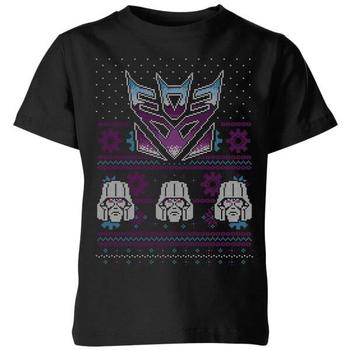 推荐Decepticons Classic Ugly Knit Kids' Christmas T-Shirt - Black商品