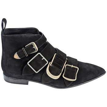 Burberry | Burberry Ladies Black Buckled Ankle Boots, Brand Size 35商品图片,2.6折