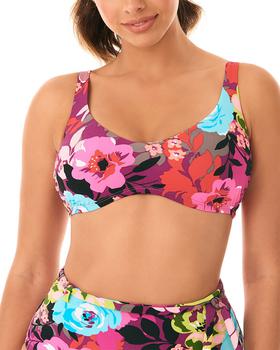SKINNY DIPPERS | Skinny Dippers Flower Shop Good Vibes Bikini Top商品图片,1.9折