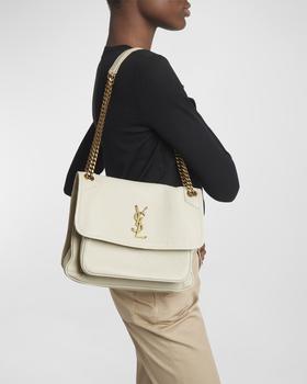 n*w様 Yves Saint Laurent ゴールドレザー バッグ Yves Saint Laurent Gold Chevron Quilted Textured Leather