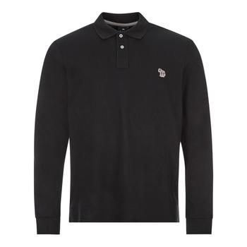 Paul Smith | Paul Smith Long Sleeve Zebra Polo Shirt - Black商品图片,