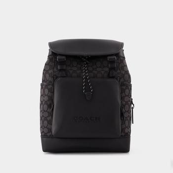 Coach | League Flap Backpack In Signature Jacquard商品图片,