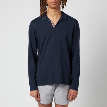推荐Orlebar Brown Men's Felix Gt Resort Long Sleeve Polo Shirt - Ink商品