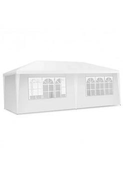商品Costway | 10 x 20 Feet 6 Sidewalls Canopy Tent with Carry Bag-White,商家Belk,价格¥1042图片