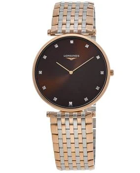Longines | Longines La Grande Classique De Longines Brown Dial Stainless Steel and Rose Gold PVD Men's Watch L4.766.1.67.7 7.5折