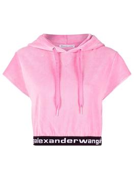 alexander wang卫衣, Alexander Wang | Stretch Corduroy Cap Sleeve Hoodie商品图片 5折
