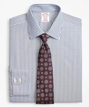 布克兄弟 衬衫, Brooks Brothers | Madison Relaxed-Fit Dress Shirt, Non-Iron Alternating Twin Stripe商品图片 4.1折