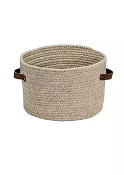 商品Colonial Mills | 16" Wheat Beige Round Handmade Braided Storage Basket,商家Belk,价格¥1045图片