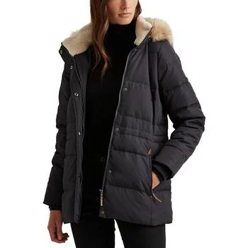 Ralph Lauren | Women's Faux-Fur-Trim Hooded Puffer Coat, Created for Macy's,商家Macy's,价格¥907